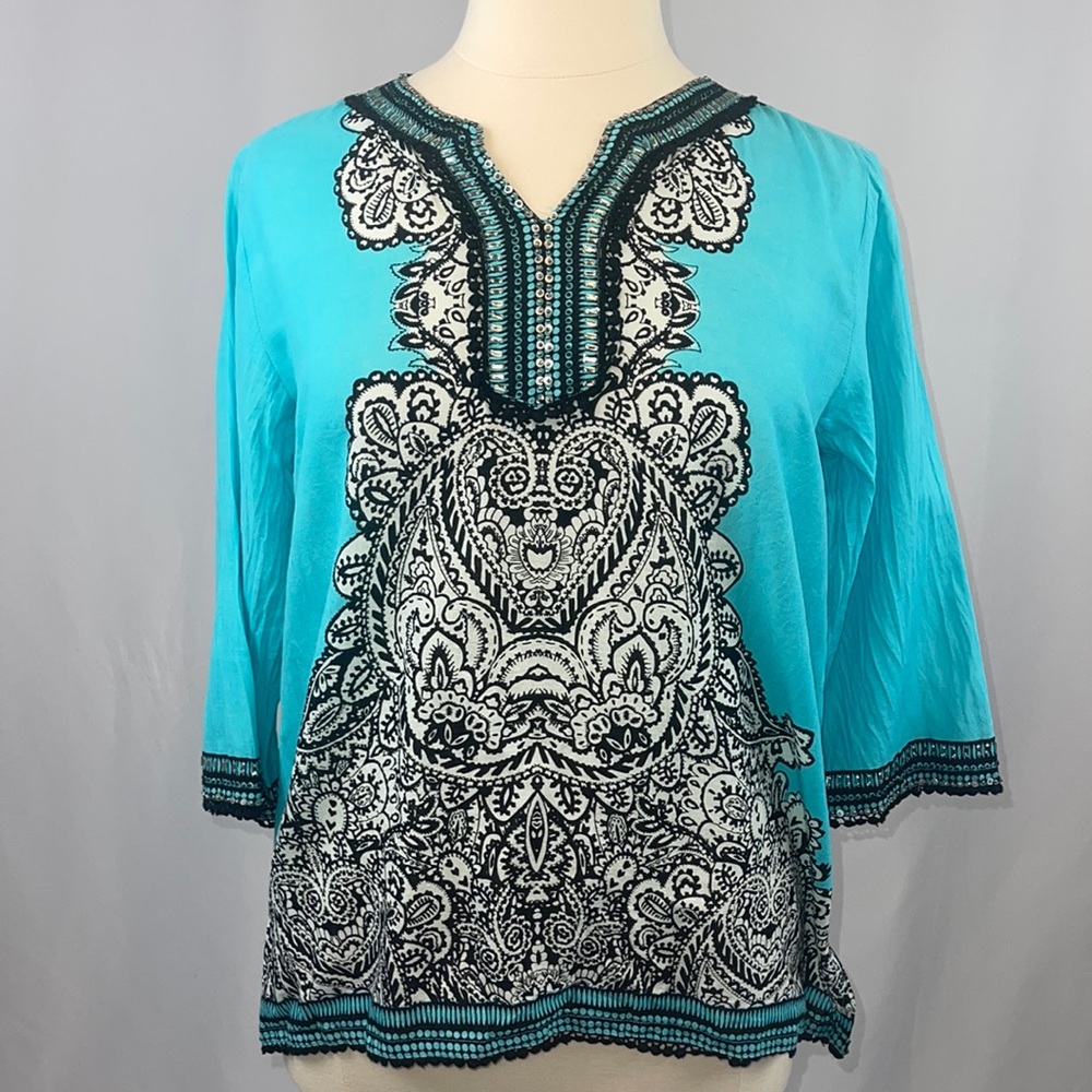 Oso Casuals, 3/4 sleeve top - Large